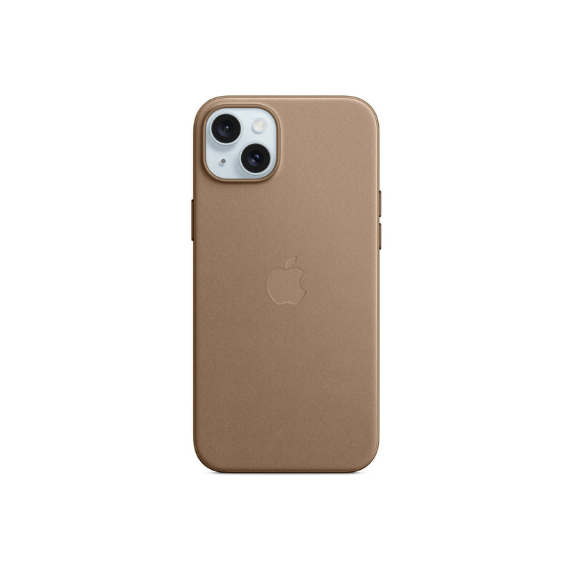 Husa de protectie Apple FineWoven cu MagSafe pentru iPhone 15 Plus, Taupe - iSTYLE RO