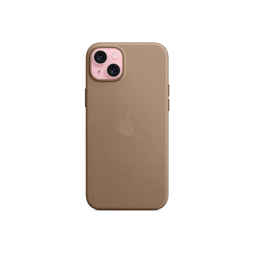 Husa de protectie Apple FineWoven cu MagSafe pentru iPhone 15 Plus, Taupe - iSTYLE RO
