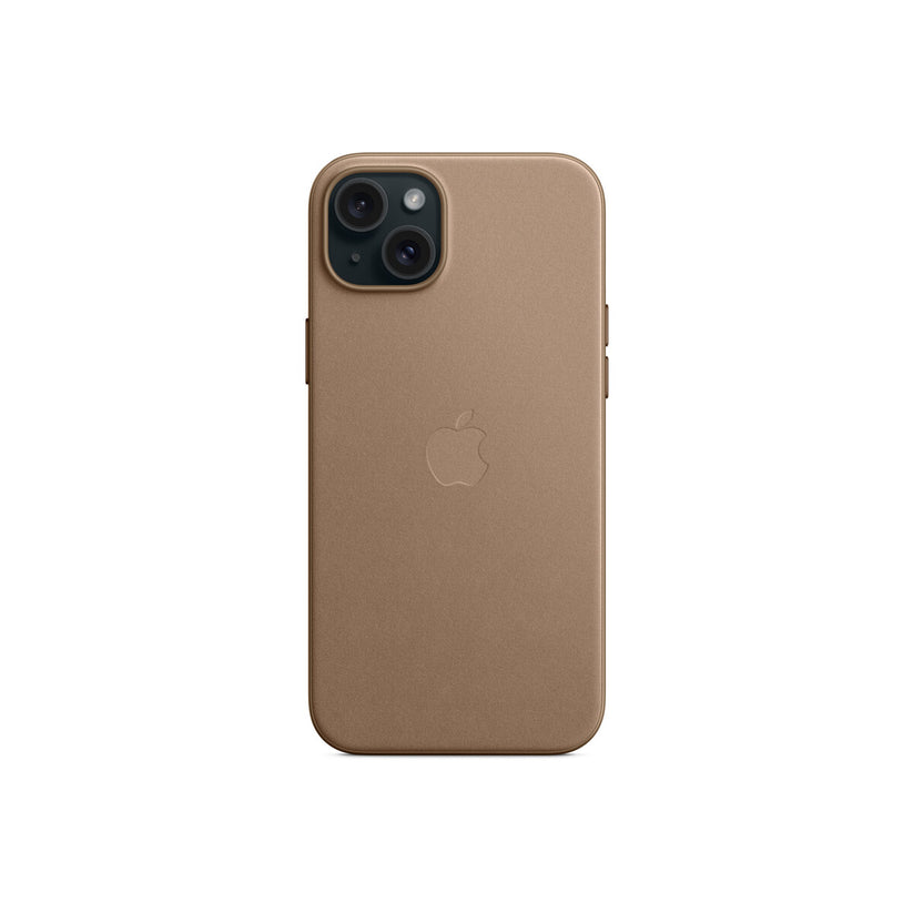 Husa de protectie Apple FineWoven cu MagSafe pentru iPhone 15 Plus, Taupe - iSTYLE RO