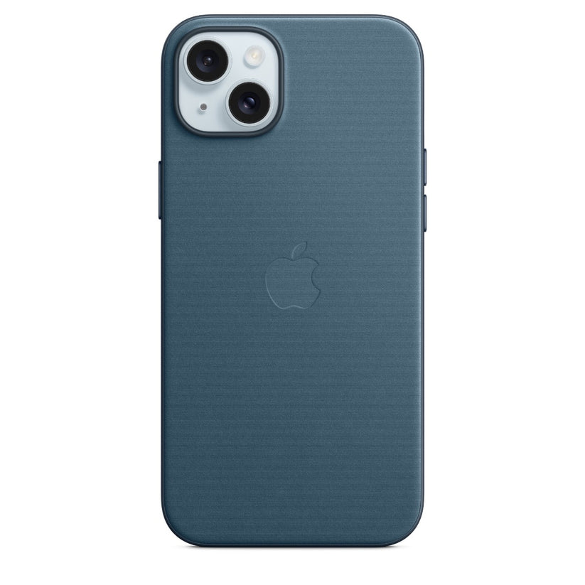 Husa de protectie Apple FineWoven cu MagSafe pentru iPhone 15 Plus, Pacific Blue - iSTYLE RO