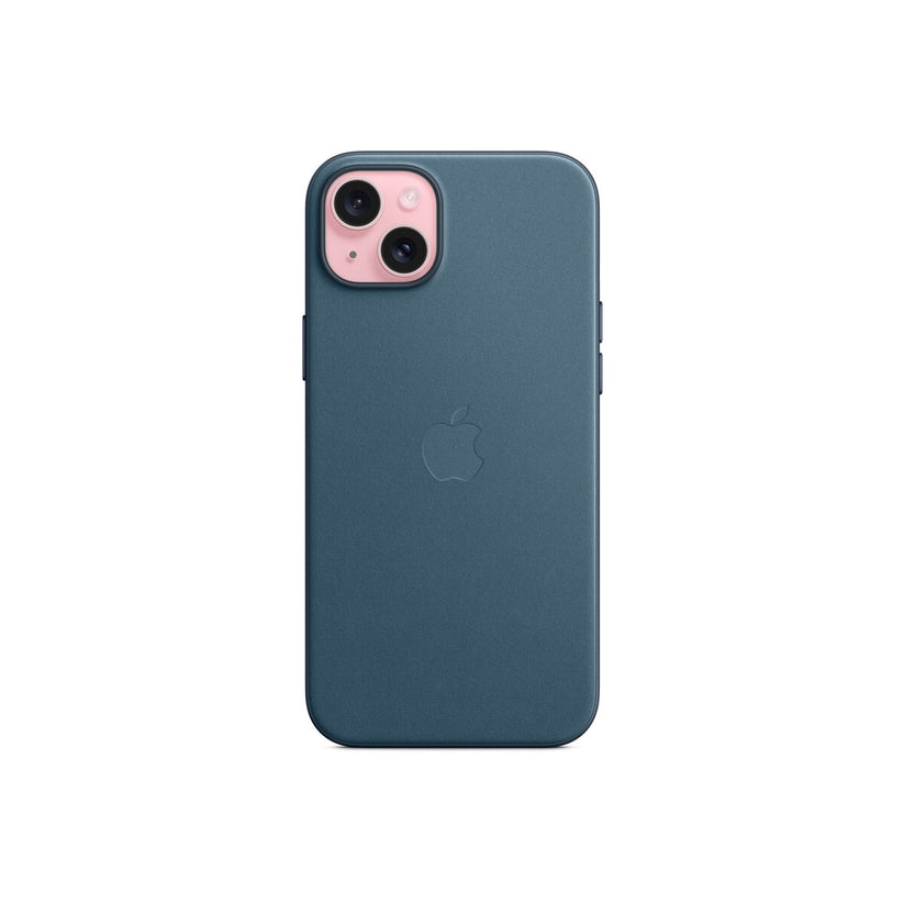 Husa de protectie Apple FineWoven cu MagSafe pentru iPhone 15 Plus, Pacific Blue - iSTYLE RO