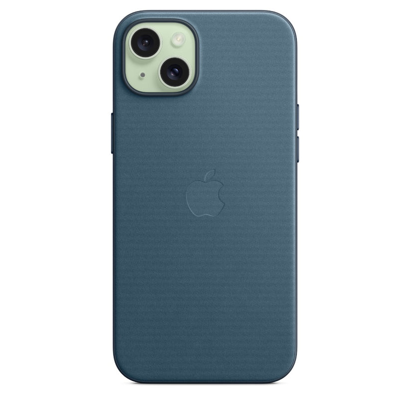Husa de protectie Apple FineWoven cu MagSafe pentru iPhone 15 Plus, Pacific Blue - iSTYLE RO