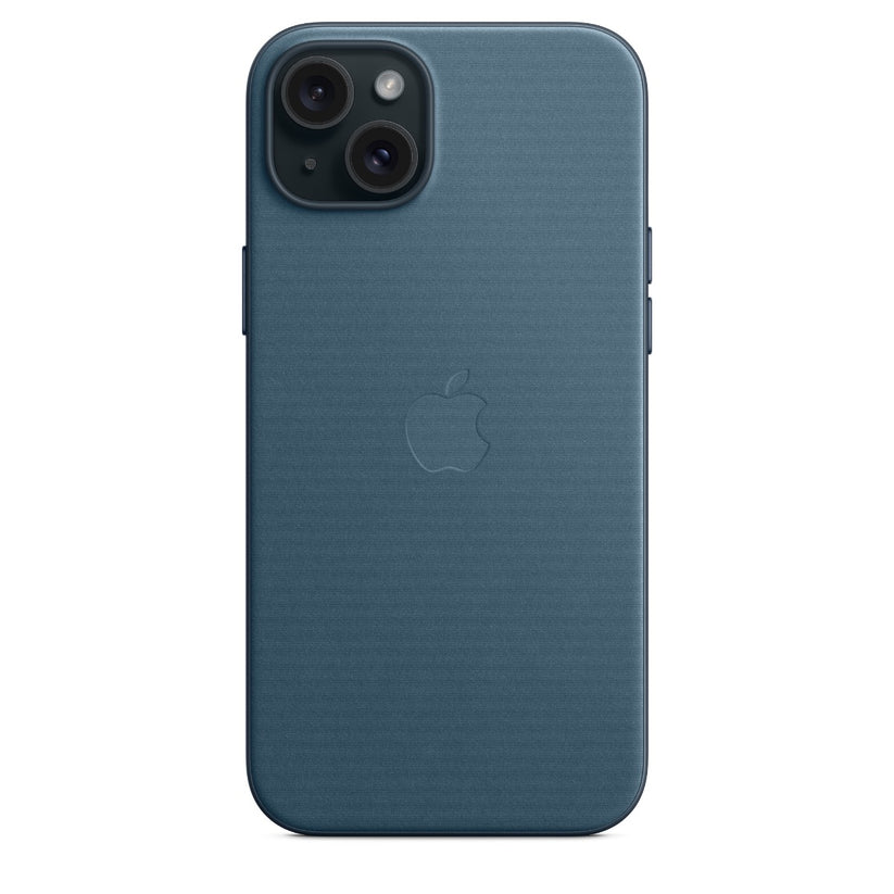 Husa de protectie Apple FineWoven cu MagSafe pentru iPhone 15 Plus, Pacific Blue - iSTYLE RO