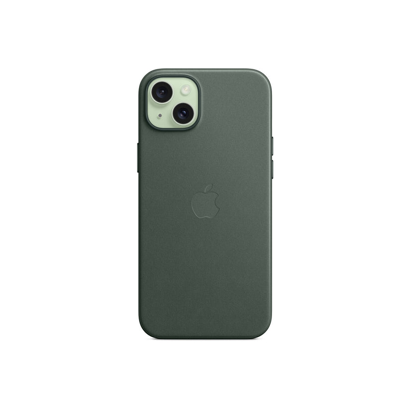 Husa de protectie Apple FineWoven cu MagSafe pentru iPhone 15 Plus, Evergreen - iSTYLE RO