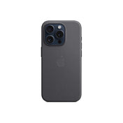 Husa de protectie Apple FineWoven cu MagSafe pentru iPhone 15 Pro, Negru - iSTYLE RO