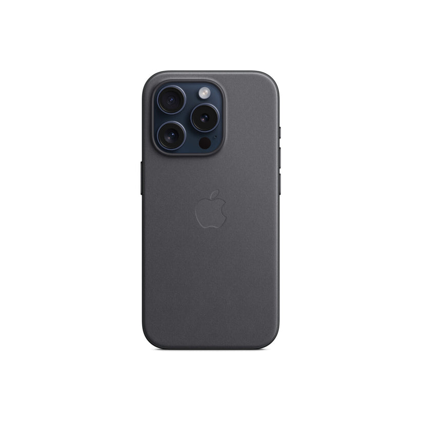 Husa de protectie Apple FineWoven cu MagSafe pentru iPhone 15 Pro, Negru - iSTYLE RO