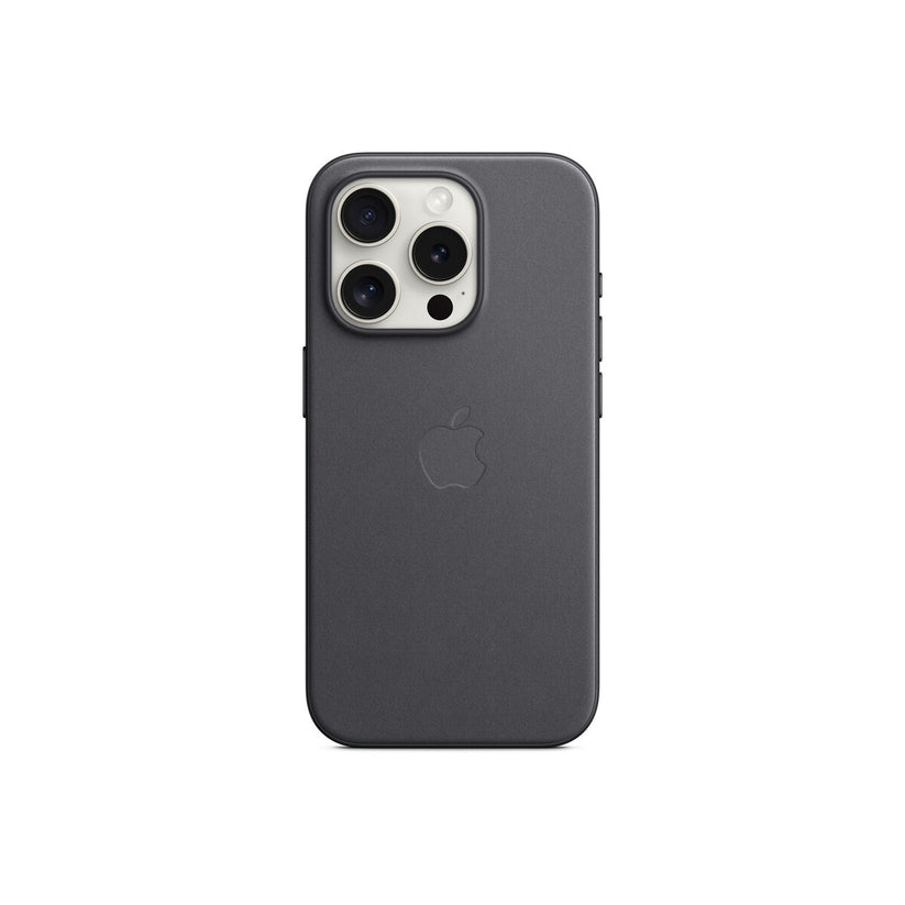 Husa de protectie Apple FineWoven cu MagSafe pentru iPhone 15 Pro, Negru - iSTYLE RO