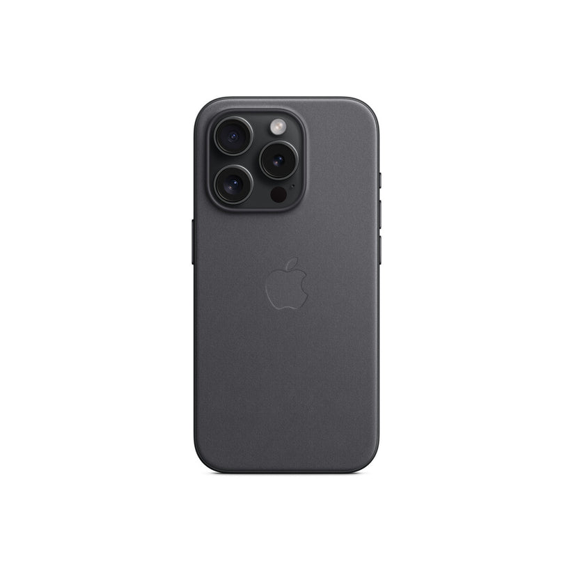 Husa de protectie Apple FineWoven cu MagSafe pentru iPhone 15 Pro, Negru - iSTYLE RO