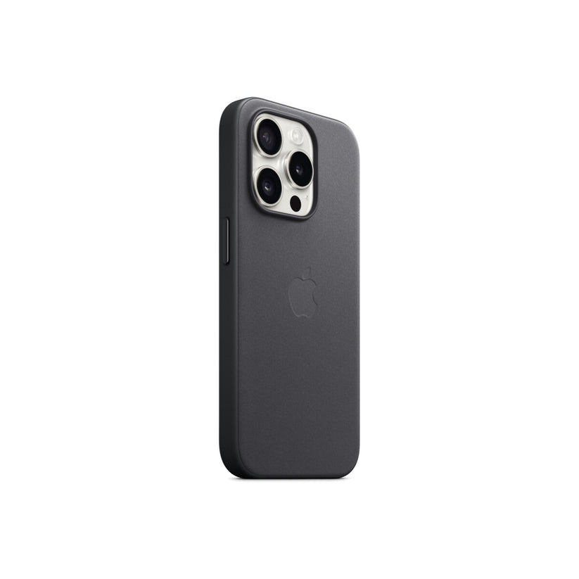 Husa de protectie Apple FineWoven cu MagSafe pentru iPhone 15 Pro, Negru - iSTYLE RO