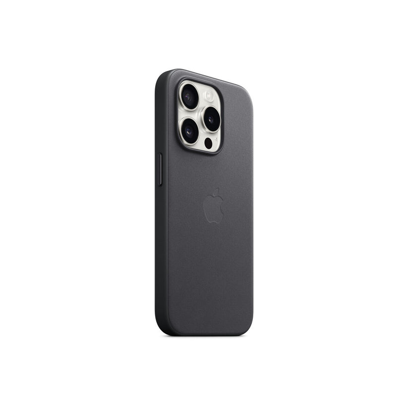 Husa de protectie Apple FineWoven cu MagSafe pentru iPhone 15 Pro, Negru - iSTYLE RO