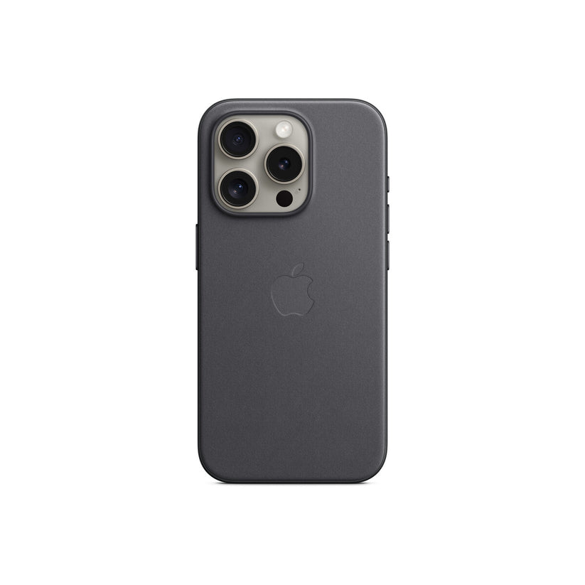Husa de protectie Apple FineWoven cu MagSafe pentru iPhone 15 Pro, Negru - iSTYLE RO