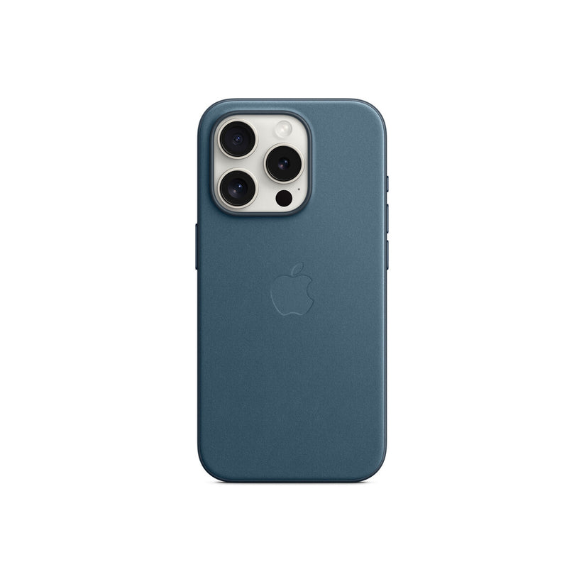Husa de protectie Apple FineWoven cu MagSafe pentru iPhone 15 Pro, Pacific Blue - iSTYLE RO