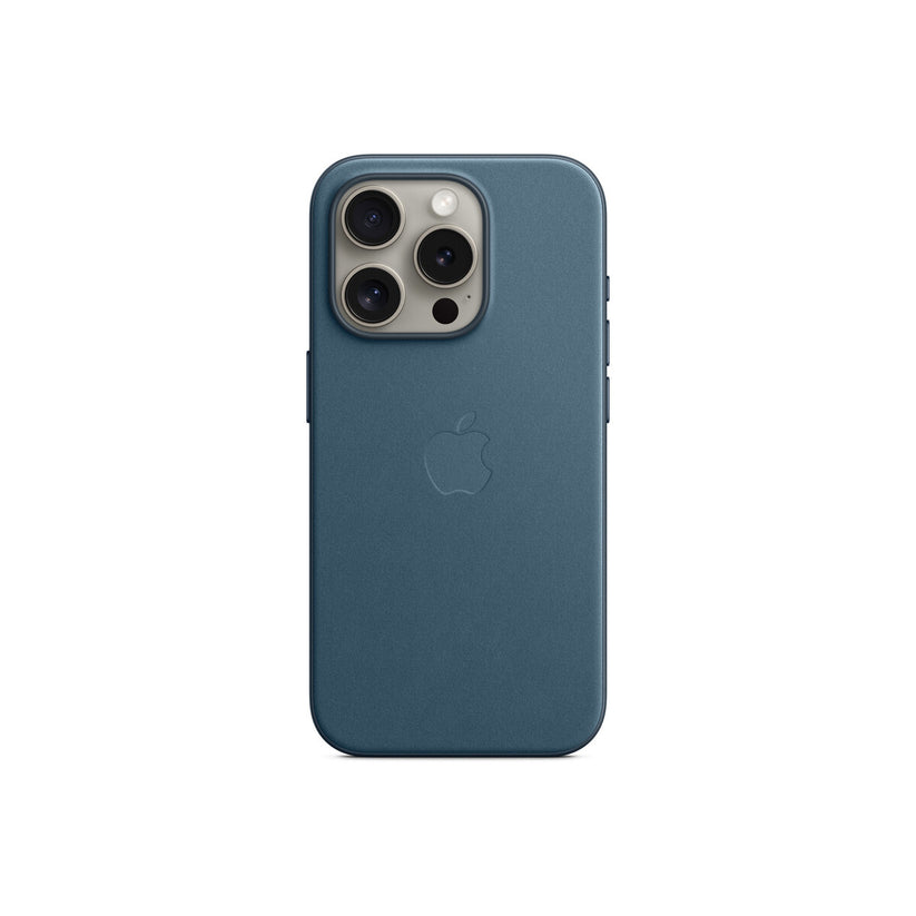 Husa de protectie Apple FineWoven cu MagSafe pentru iPhone 15 Pro, Pacific Blue - iSTYLE RO