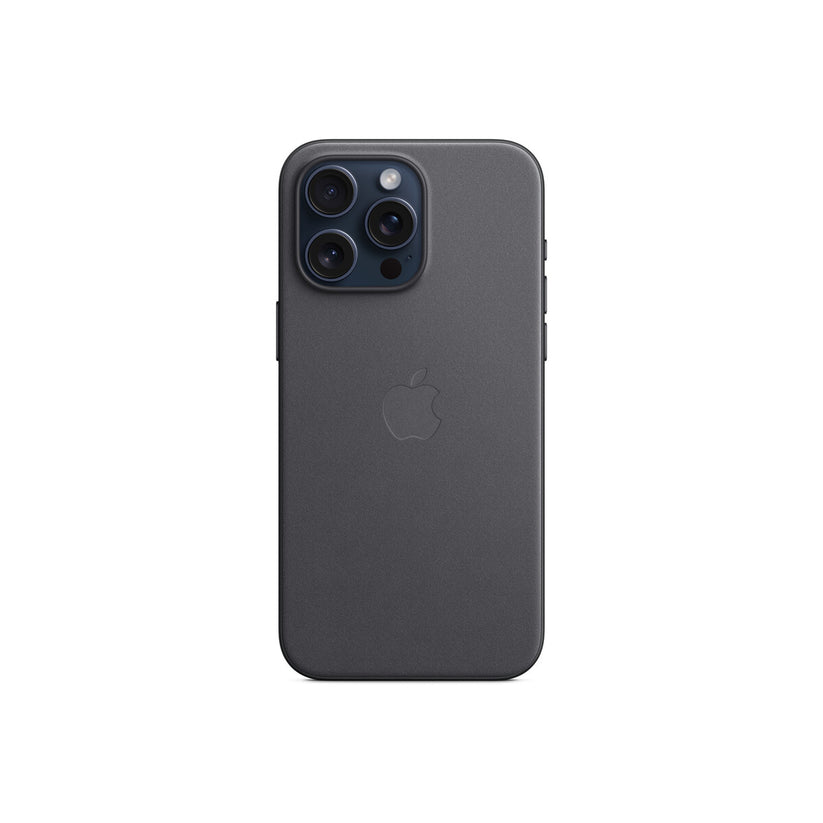 Husa de protectie Apple FineWoven cu MagSafe pentru iPhone 15 Pro Max, Negru - iSTYLE RO