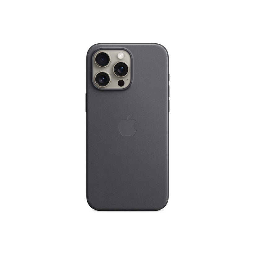 Husa de protectie Apple FineWoven cu MagSafe pentru iPhone 15 Pro Max, Negru - iSTYLE RO