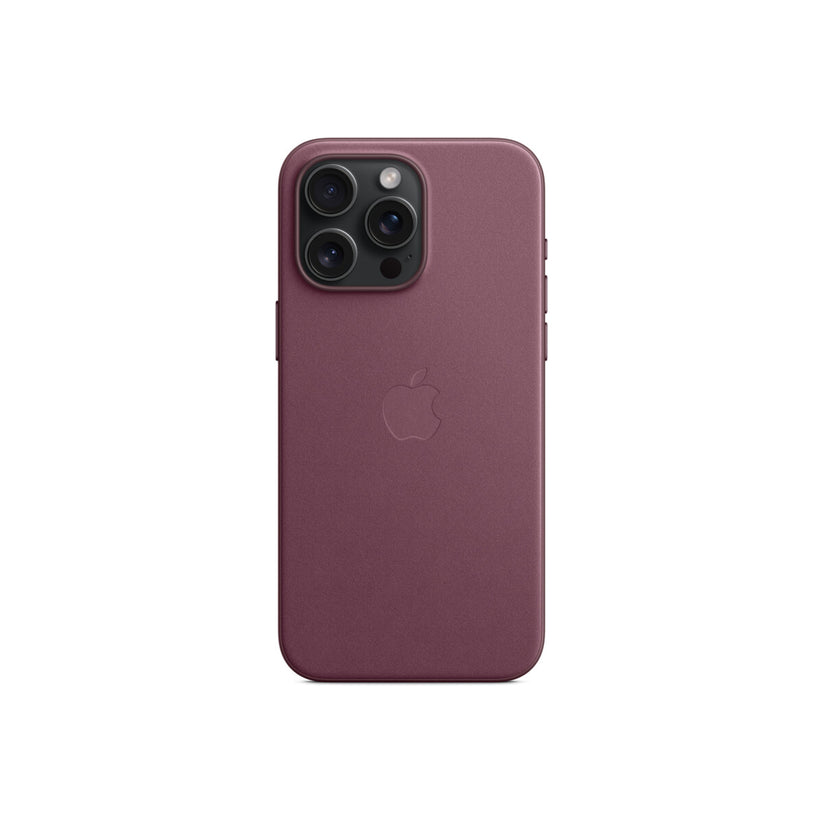 Husa de protectie Apple FineWoven cu MagSafe pentru iPhone 15 Pro Max, Mulberry - iSTYLE RO