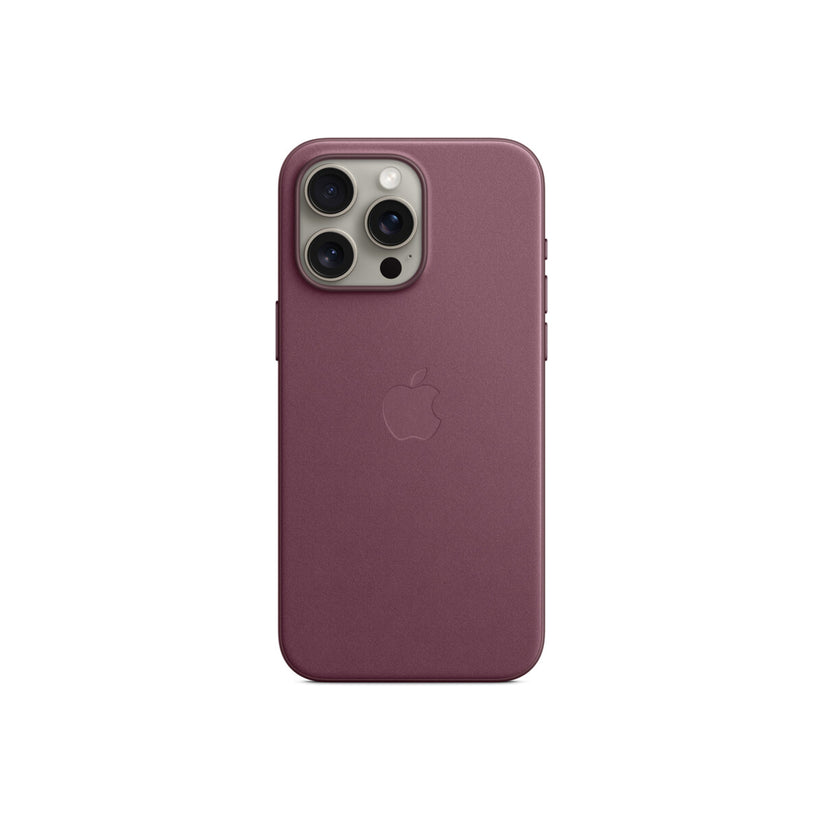 Husa de protectie Apple FineWoven cu MagSafe pentru iPhone 15 Pro Max, Mulberry - iSTYLE RO