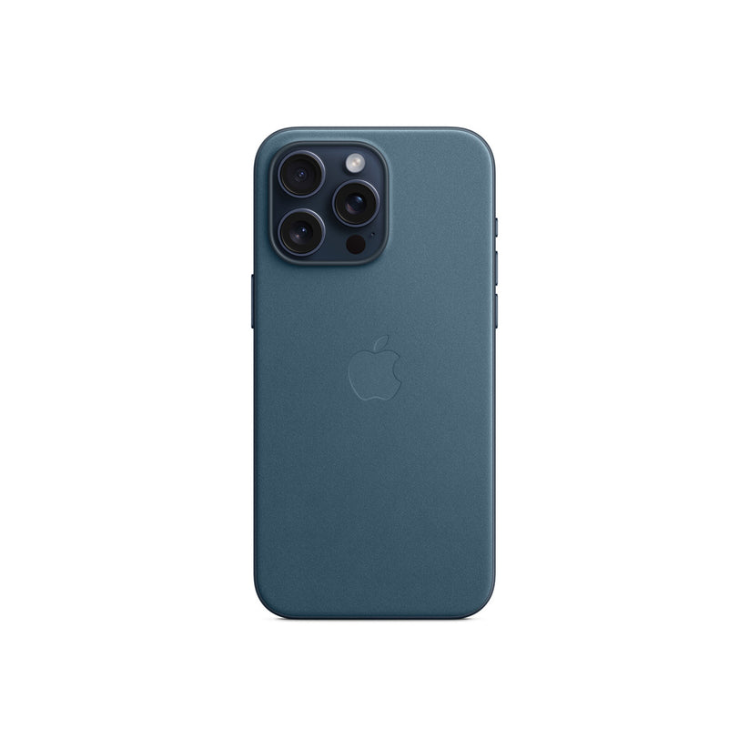 Husa de protectie Apple FineWoven cu MagSafe pentru iPhone 15 Pro Max, Pacific Blue - iSTYLE RO