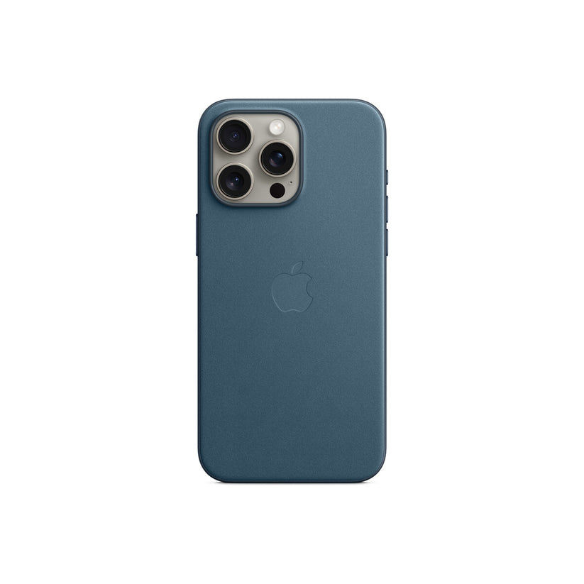 Husa de protectie Apple FineWoven cu MagSafe pentru iPhone 15 Pro Max, Pacific Blue - iSTYLE RO