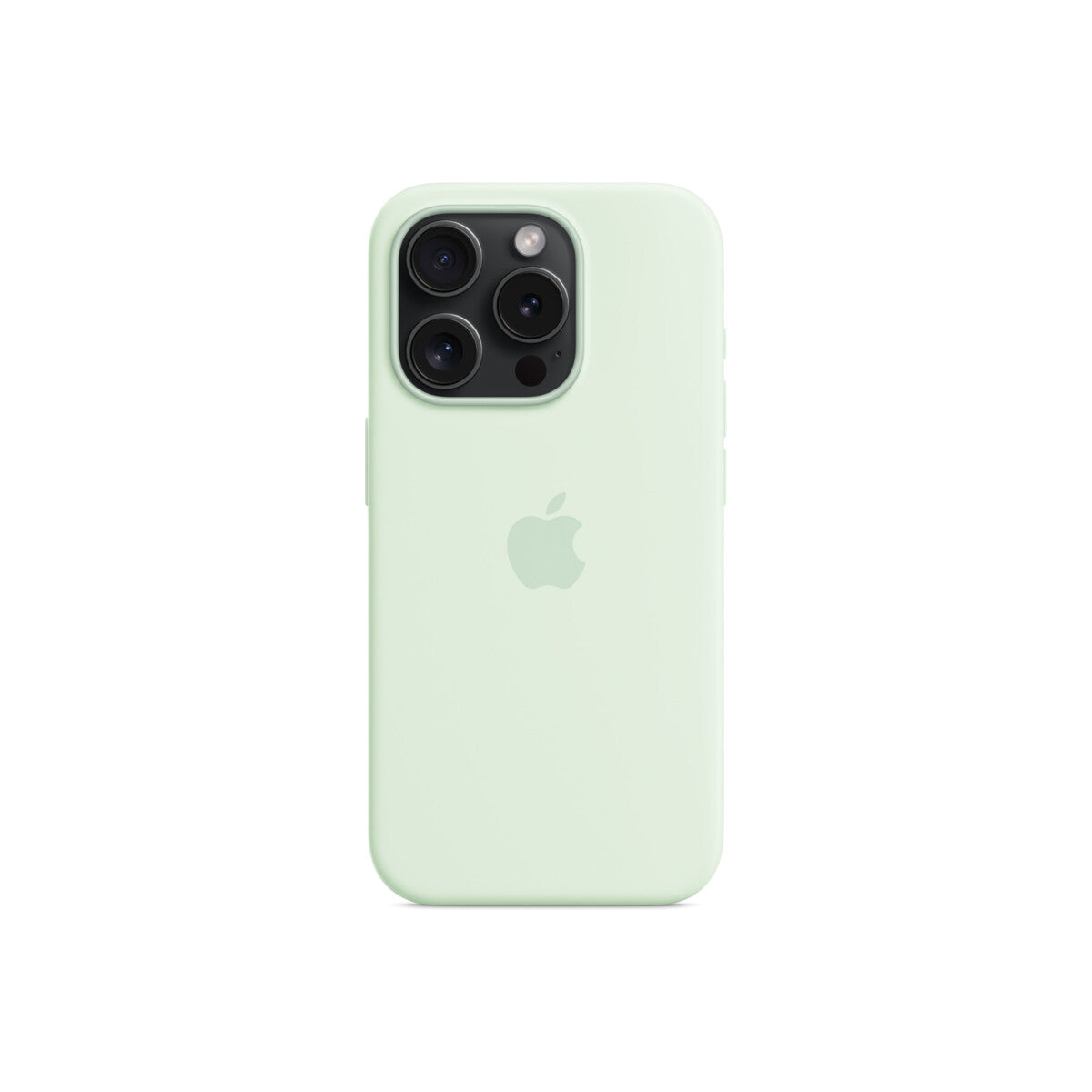 Husa de protectie Apple cu MagSafe pentru iPhone 15 Pro, Silicon, Soft Mint - iSTYLE RO