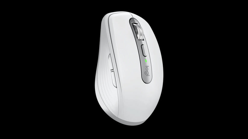 Mouse wireless Logitech MX Anywhere 3S for Mac, Bluetooth, Scroll MagSpeed, Multidevice, USB-C, Gri Pal - iSTYLE RO