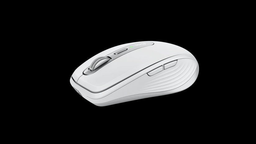 Mouse wireless Logitech MX Anywhere 3S for Mac, Bluetooth, Scroll MagSpeed, Multidevice, USB-C, Gri Pal - iSTYLE RO