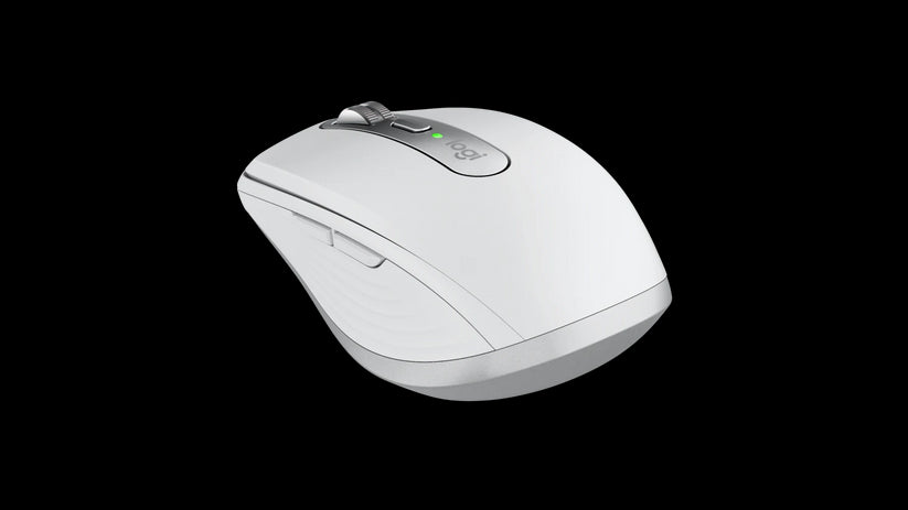 Mouse wireless Logitech MX Anywhere 3S for Mac, Bluetooth, Scroll MagSpeed, Multidevice, USB-C, Gri Pal - iSTYLE RO