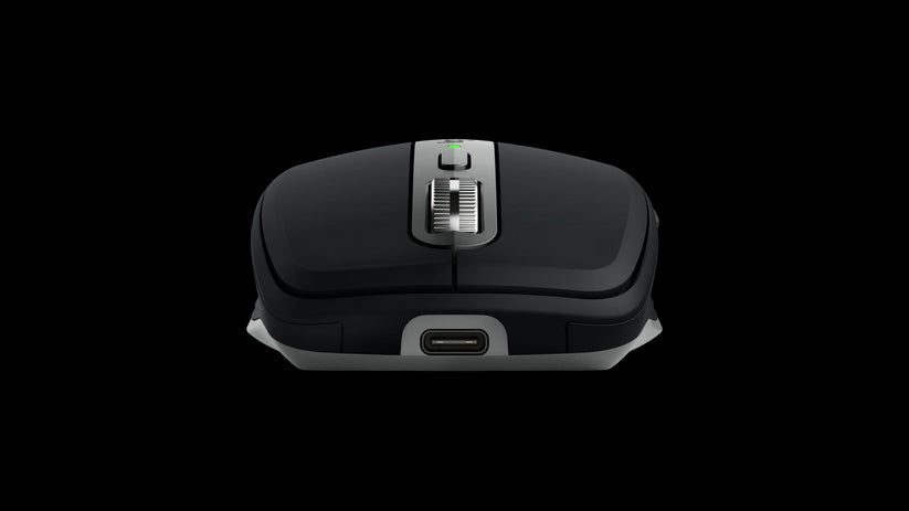 Mouse wireless Logitech MX Anywhere 3S for Mac, Bluetooth, Scroll MagSpeed, Multidevice, USB-C, Negru - iSTYLE RO