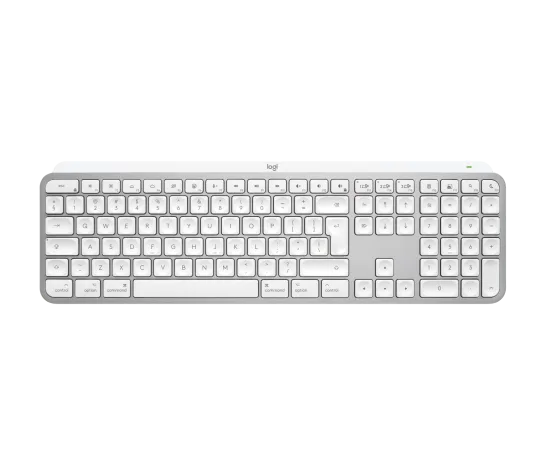 Tastatura wireless Logitech MX Keys S for Mac, Bluetooth, Multidevice, compatibila MacOS & iOS, US INTL layout, Pale Grey