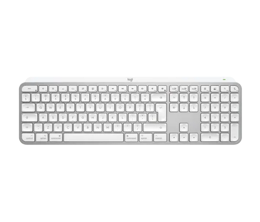Tastatura wireless Logitech MX Keys S for Mac, Bluetooth, Multidevice, compatibila MacOS & iOS, US INTL layout, Pale Grey
