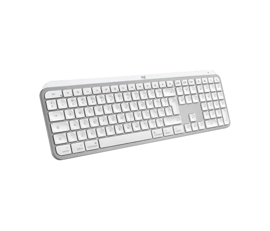 Tastatura wireless Logitech MX Keys S for Mac, Bluetooth, Multidevice, compatibila MacOS & iOS, US INTL layout, Pale Grey