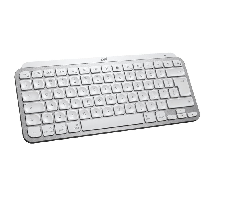 Tastatura Logitech MX Keys Mini pentru Mac, Bluetooth, US INTL layout, Pale Grey - iSTYLE RO