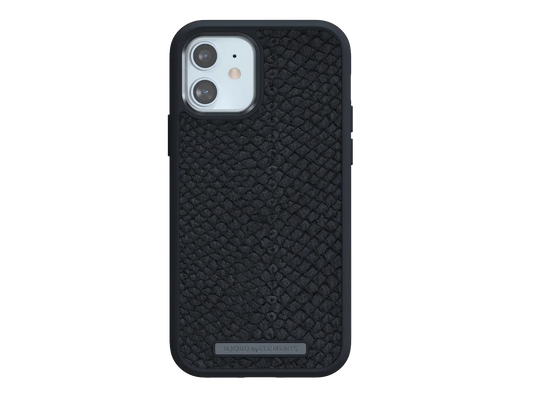 Husa de protectie Njord pentru iPhone 12 / iPhone 12 Pro, Piele, Negru - iSTYLE RO