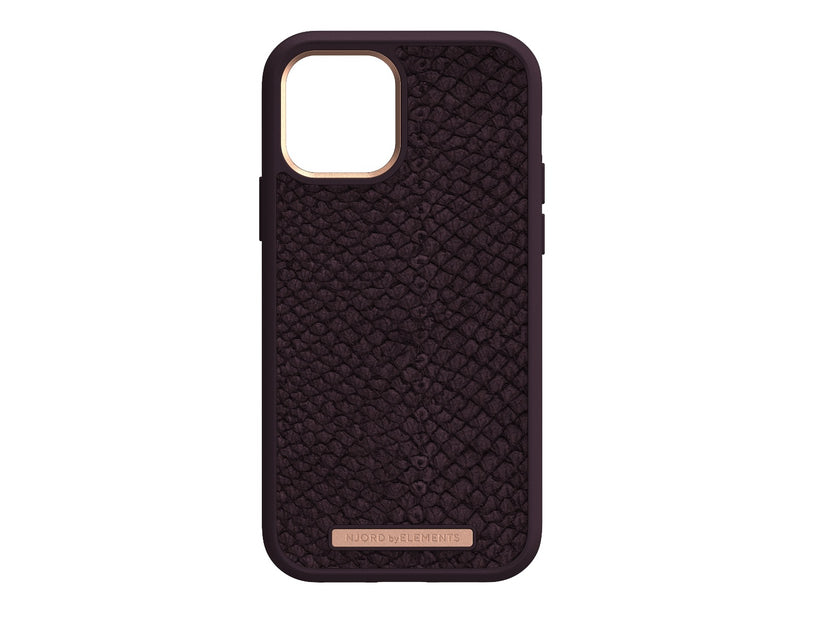 Husa de protectie Njord pentru iPhone 12 / iPhone 12 Pro, Piele, Purple - iSTYLE RO
