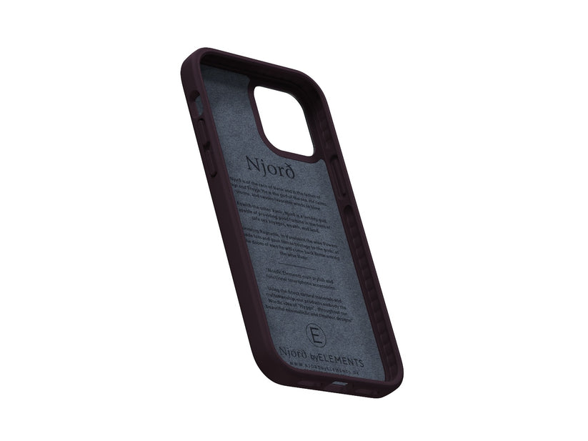 Husa de protectie Njord pentru iPhone 12 / iPhone 12 Pro, Piele, Purple - iSTYLE RO