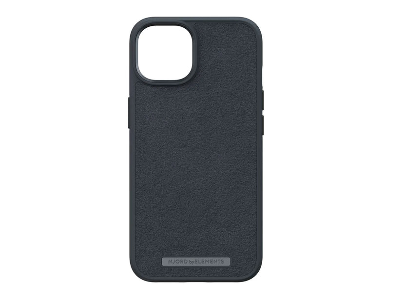 Husa de protectie Njord Suede Comfort+ pentru iPhone 14, Negru - iSTYLE RO