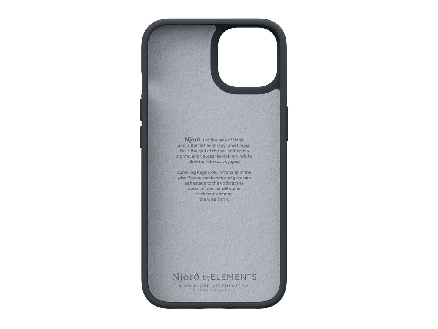 Husa de protectie Njord Suede Comfort+ pentru iPhone 14, Negru - iSTYLE RO