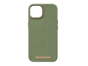 Husa de protectie Njord Suede Comfort+ pentru iPhone 14 Plus, Olive - iSTYLE RO