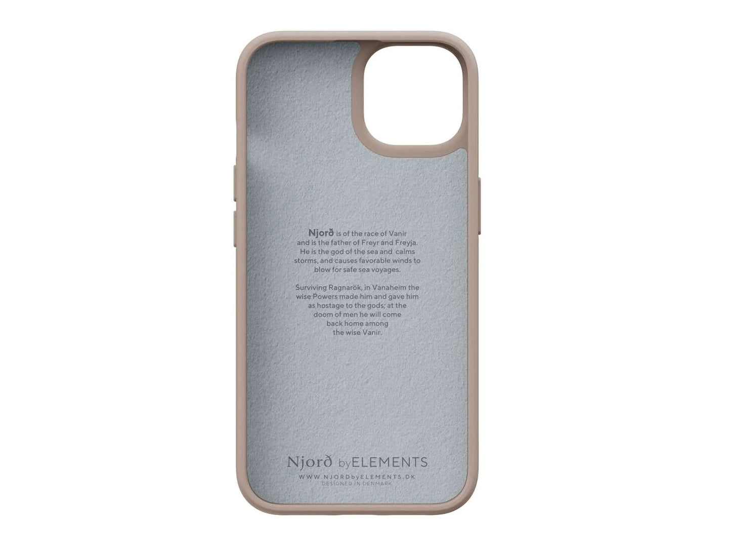 Husa de protectie Njord Fabric pentru iPhone 14, Pink Sand - iSTYLE RO