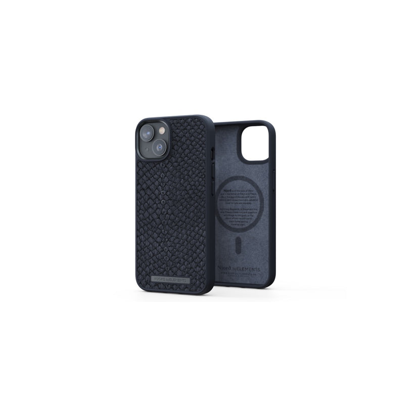 Husa de protectie Njord Salmon cu MagSafe pentru iPhone 14 Plus, Piele, Negru - iSTYLE RO