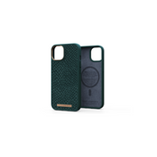Husa de protectie Njord Salmon cu MagSafe pentru iPhone 14, Piele, Verde - iSTYLE RO