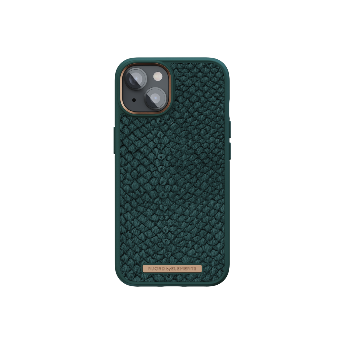 Husa de protectie Njord Salmon cu MagSafe pentru iPhone 14, Piele, Verde - iSTYLE RO