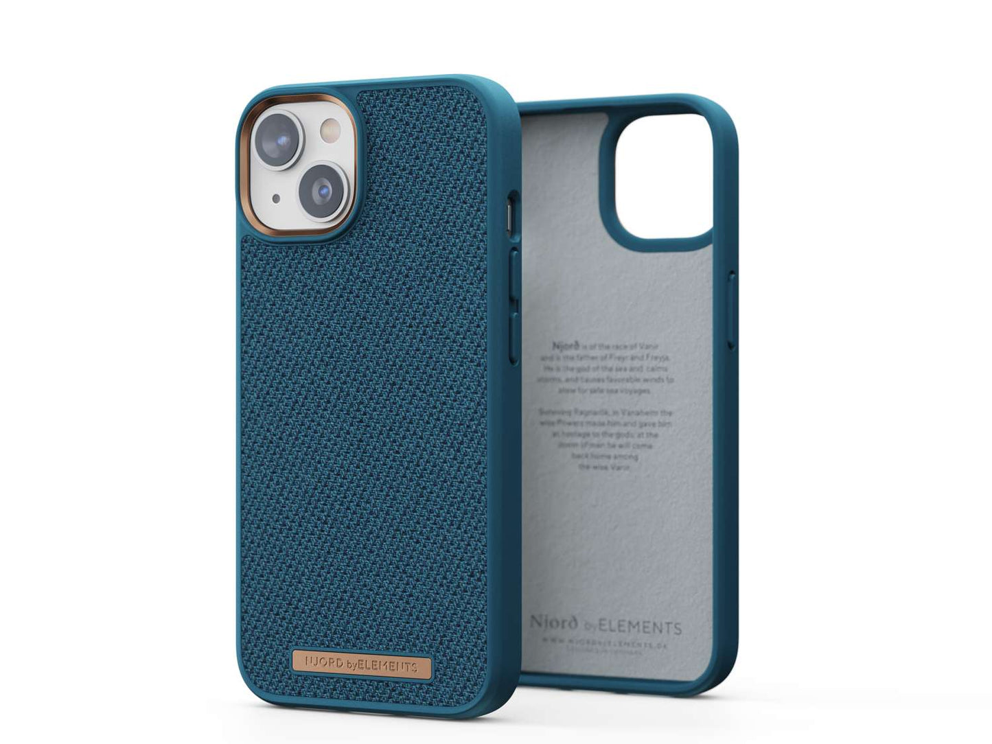 Husa de protectie Njord Fabric Tonal pentru iPhone 14, Deep Sea - iSTYLE RO