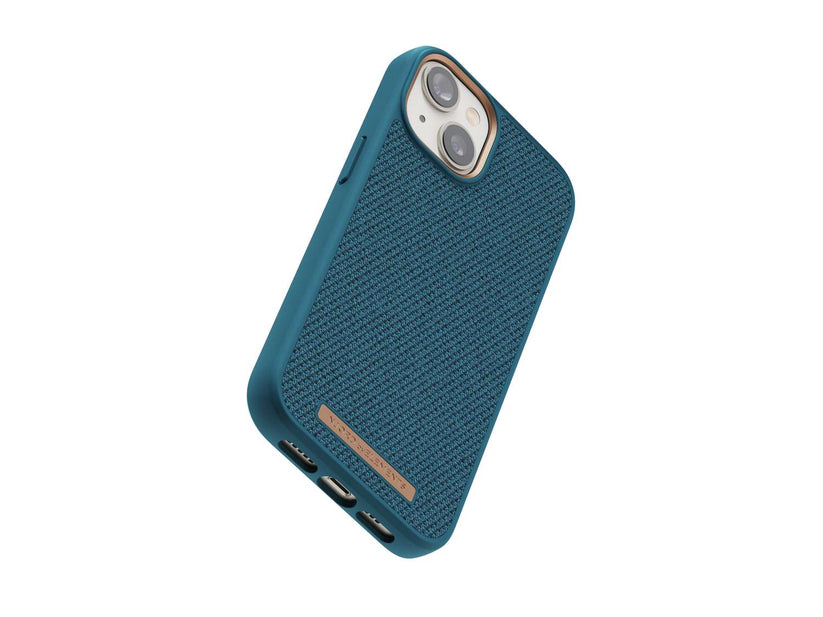 Husa de protectie Njord Fabric Tonal pentru iPhone 14, Deep Sea - iSTYLE RO