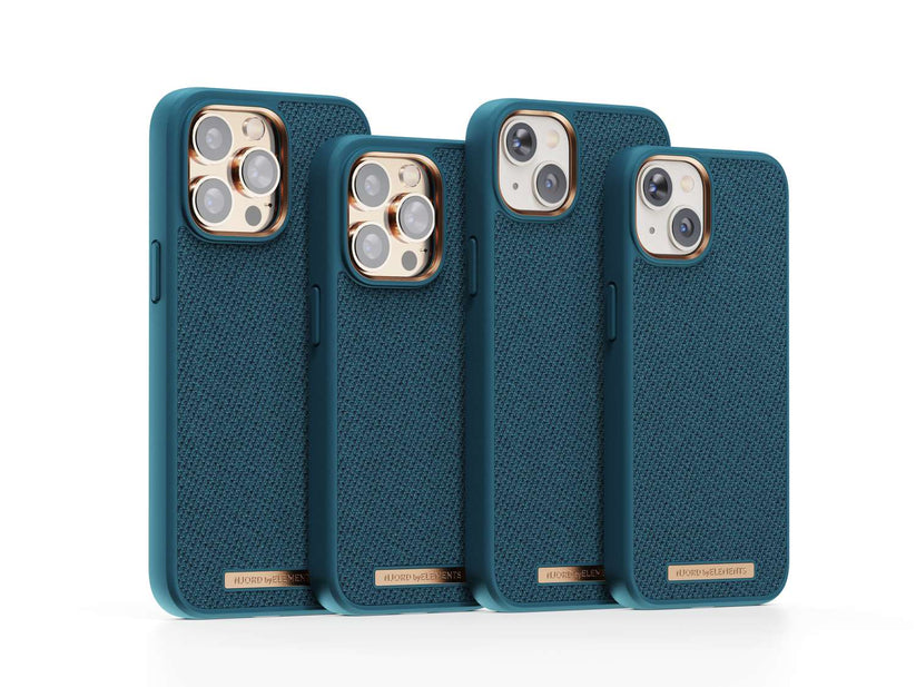 Husa de protectie Njord Fabric Tonal pentru iPhone 14, Deep Sea - iSTYLE RO