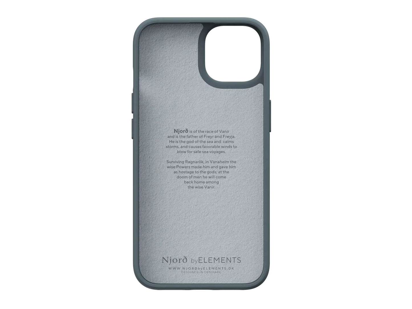 Husa de protectie Njord Fabric Tonal pentru iPhone 14, Dark Grey - iSTYLE RO