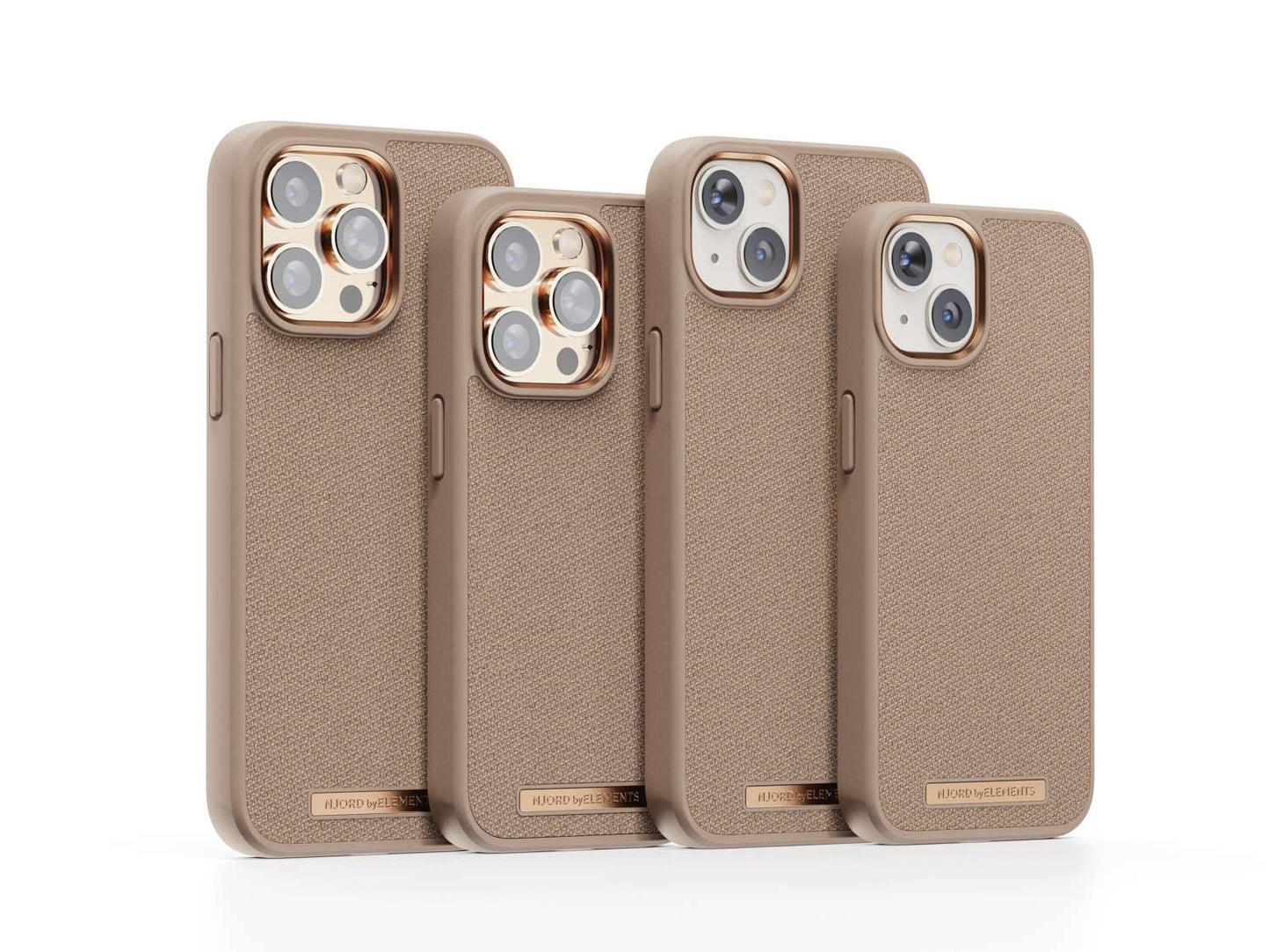 Husa de protectie Njord Fabric pentru iPhone 14 Pro Max, Pink Sand - iSTYLE RO