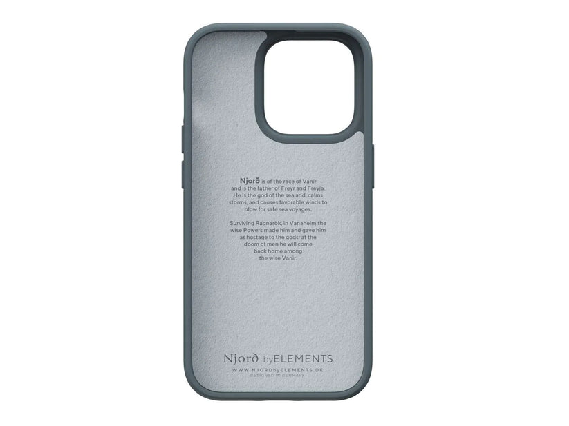 Husa de protectie Njord Fabric Tonal pentru iPhone 14 Pro Max, Dark Grey - iSTYLE RO