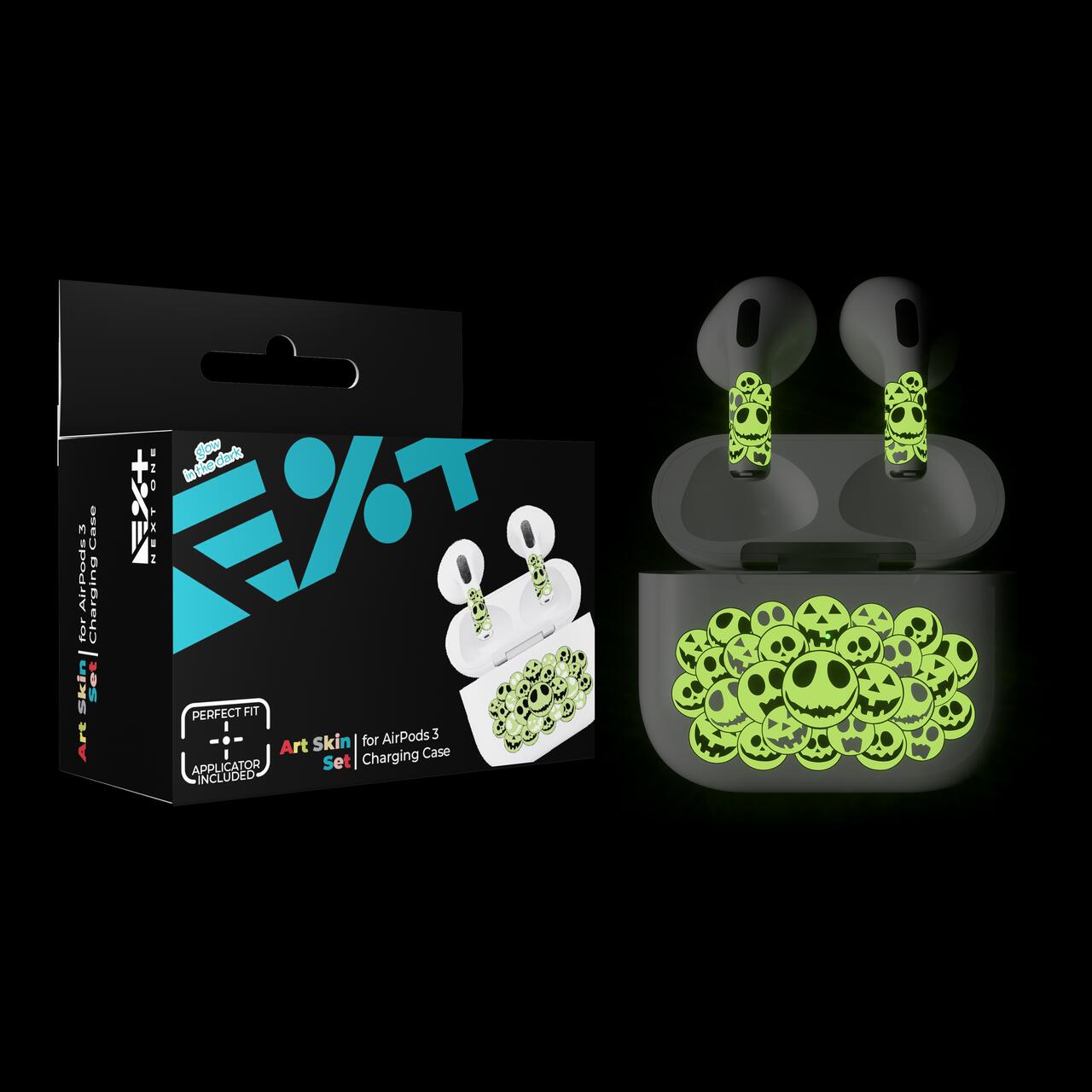 Skin NEXT ONE pentru AirPods 3rd Gen. - Halloween, fosforescent - iSTYLE RO