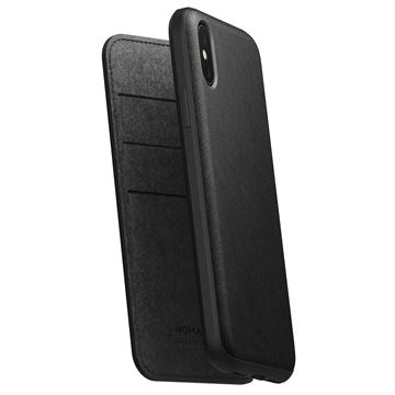 Husa de protectie Nomad Folio pentru iPhone Xs Max, Piele, Negru - iSTYLE RO